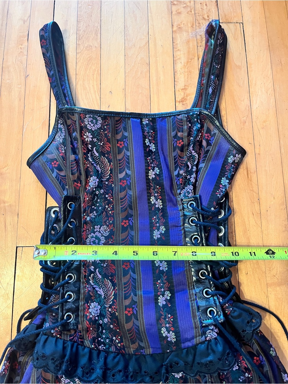 Vintage Y2K punk goth corset dress Hot Topic authentic - Picture 8 of 12